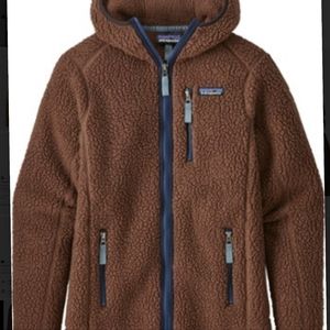 Green sheepskin Patagonia hooded fleece 💚